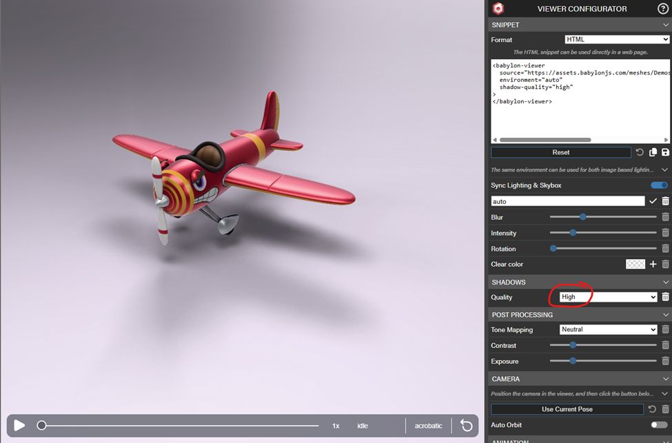 IBL Shadows are now available in the Lightweight Babylon Viewer with one very simple flag thanks to forum user Alexandre MOTTET!

forum.babylonjs.com/t/babylon-view… 

#3D #WebDev #gamedev #indiedev #WebDevelopment #webgl #gamedevelopment #IndieDevs