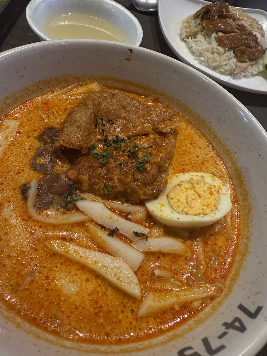 mido_midoringo's tweet image. シンガポールの屋台で頂いた、
チキンライス最高に美味しくて、2回食べましたし笑、
rojakという初めて食べた食べ物が物凄く美味しかったです💚✨
又食べたい😋
あ、ラクサも2回たべました笑笑
#ayuasiatour2025
#shigapore