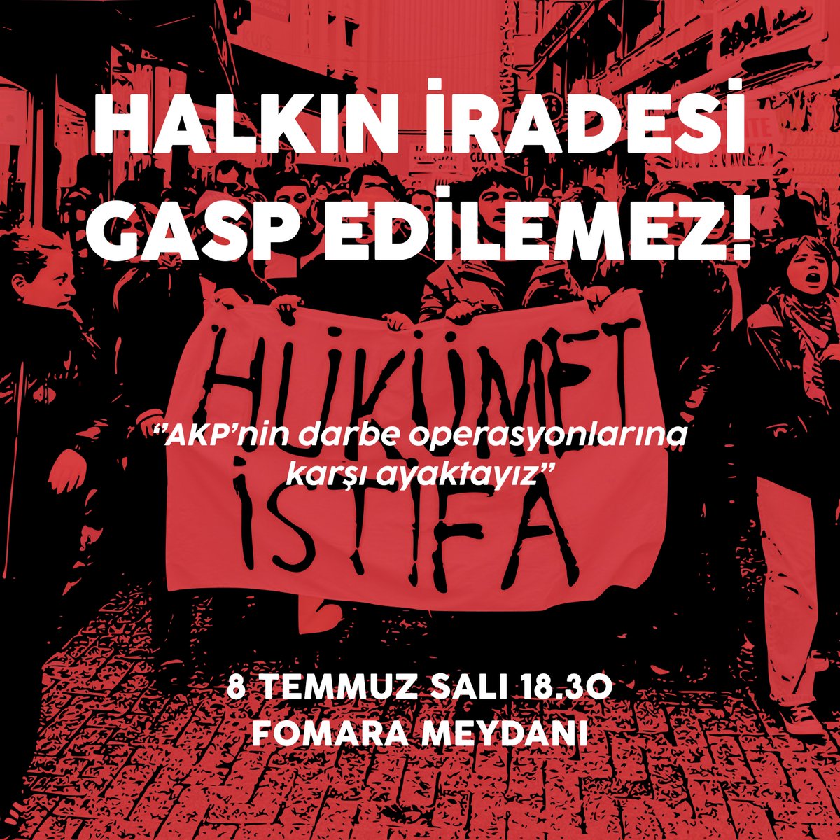 dgdbursa's tweet image. 🚩 Halkın iradesi gasp edilemez!
AKP darbe operasyonlarıyla halkın iradesini hiçe saymaya devam ediyor.
Seçme ve seçilme hakkını ortadan kaldıran, en ufak hak arayışında gençleri hapishanelere dolduran, bizleri susturmak için her türlü baskı aracını kullanan AKP karşısında…