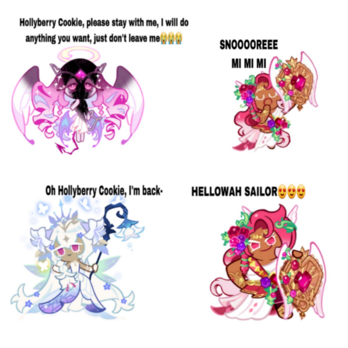 PinkieAirplane's tweet image. Time for yuri doodles!!
#crk #cookierunkingdom #hollyberrycookie #whitelilycookie #hollylily