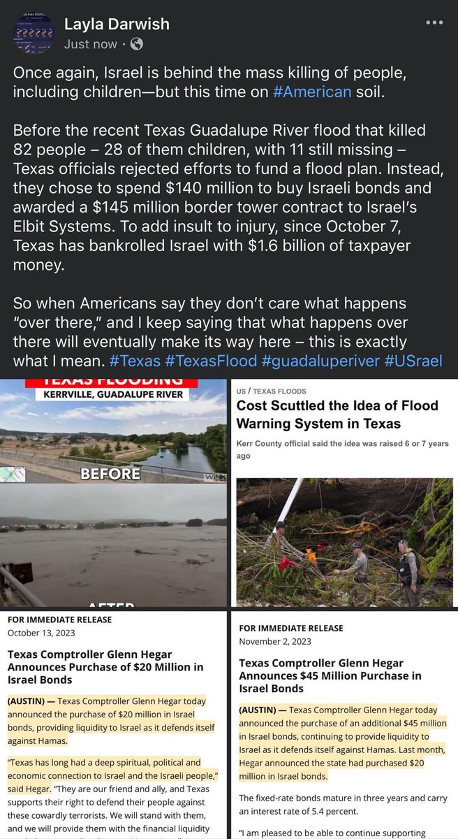 Qplo's tweet image. #TexasFloods #USrael