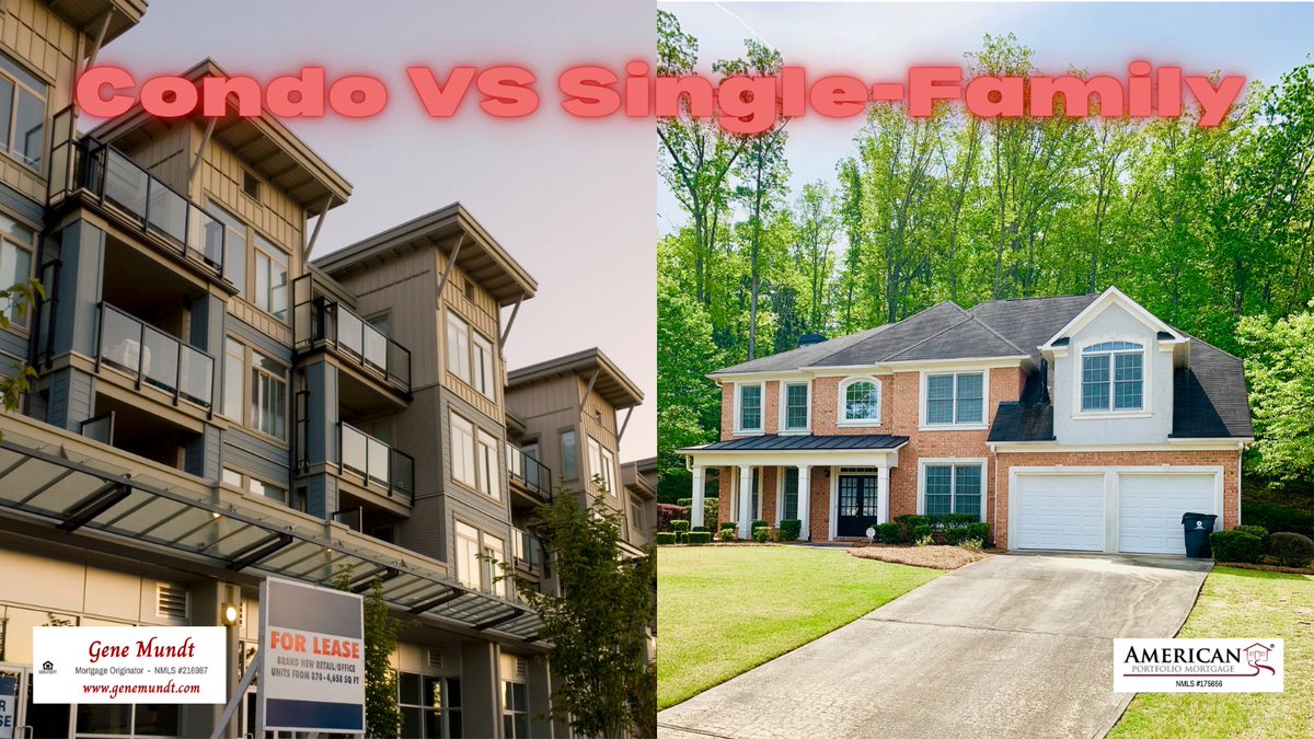 genemundt's tweet photo. Condominiums VS Single-Family Residences: Some real differences exist when buying and financing #mortgage #homebuying #realestate #condominiums #singlefamilyresidences #financing #talktoalender
https://t.co/8nvuwRqK2q https://t.co/H8i8VaGSWC