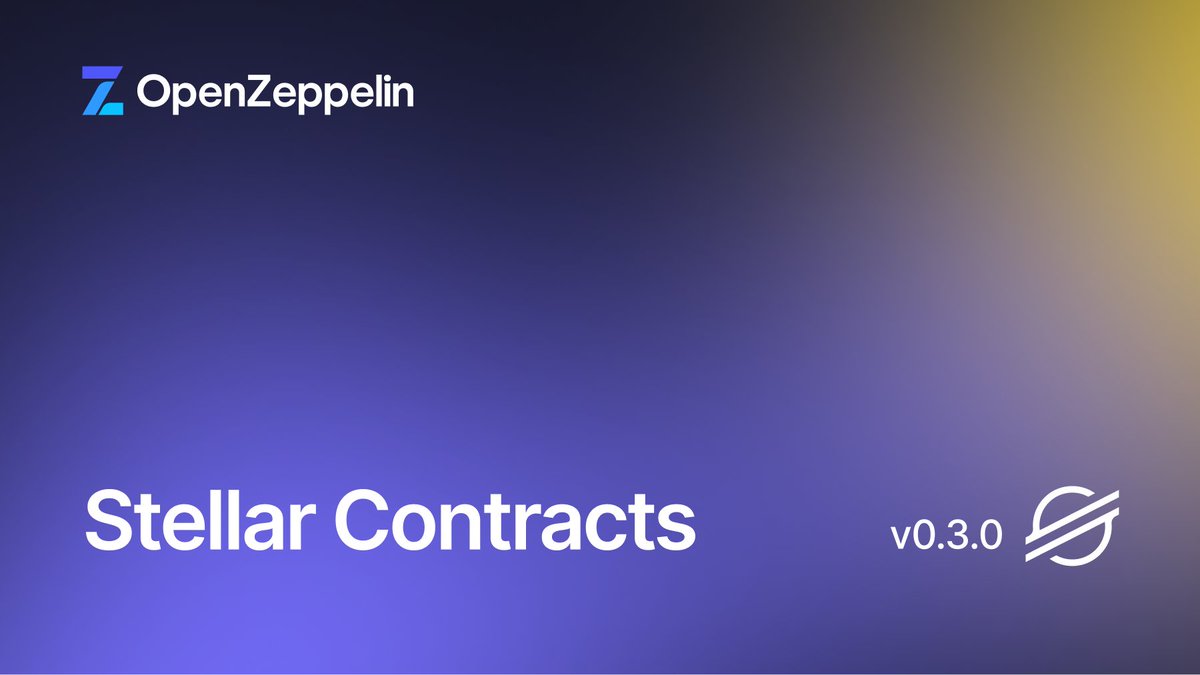 Calling all devs who @BuildonStellar — Stable Release v0.3.0 is now live ✨

Advanced Access Control modules, dedicated features for stablecoins and NFTs, a new Merkle Tree component, and more.

Let’s dive into what’s new 👇