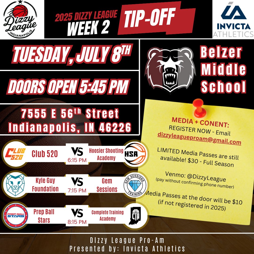 TOMORROW 🔥🔥 mark calendars and we’ll see you @ Belzer MS!! Big time rosters will be released soon 👀 #dizzy😵‍💫
