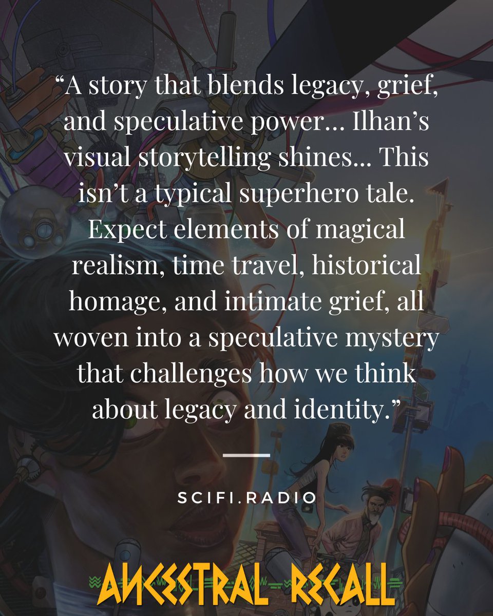AHOY Comics (@ahoycomicmags) on Twitter photo PSA: <a href="/JosephPIllidge/">Joseph P. Illidge</a>, @cheinwonderland, and <a href="/SCiFiRadio/">SCiFi Radio</a> all recommend you read ANCESTRAL RECALL, <a href="/Jrsosa18/">Jordan Clark</a> and <a href="/atagunilhan/">ATA</a>'s new historical sci-fi romance comedy series landing on August 6.
FOC is TODAY, so give your LCS a call and make sure they have it in stock for you! PSA: <a href="/JosephPIllidge/">Joseph P. Illidge</a>, @cheinwonderland, and <a href="/SCiFiRadio/">SCiFi Radio</a> all recommend you read ANCESTRAL RECALL, <a href="/Jrsosa18/">Jordan Clark</a> and <a href="/atagunilhan/">ATA</a>'s new historical sci-fi romance comedy series landing on August 6.
FOC is TODAY, so give your LCS a call and make sure they have it in stock for you!