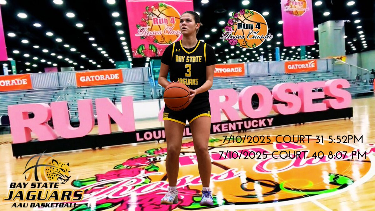 My schedule for <a href="/TFNsRun4Roses/">TFN's Run 4 Roses</a> 
 July 10th 5:52pm court 31
 July 10th 8:07pm court 40 
Bracket Play the 11th and 12th 

<a href="/BayStateJags/">Bay State Jaguars</a> <a href="/JagsRecruiting/">Bay State Jaguars Recruiting</a> <a href="/LaurieBollin/">LAURIE BOLLIN</a> <a href="/CoachTyMosley/">Coach Tyreik Mosley</a> <a href="/WMAGirlsHoops/">WMA Girls Hoops</a> <a href="/JrAllStarBB/">Jr. All-Star Girls Basketball</a> <a href="/NERRHoops/">New England Recruiting Report NERRHoops</a>