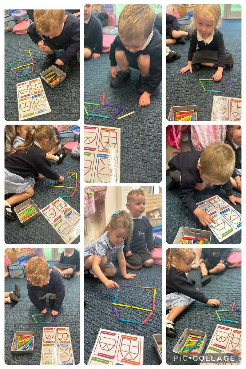 In our small group we worked as a team to find the correct coloured lollipop stick to build our houses making multiple shapes. #EYFS #SmallGroup #Shapes #TeamWork <a href="/GrangeMissA/">GrangeMissA</a> <a href="/GrangeMrsMcG/">Mrs McGilloway</a> <a href="/GrangeMissWri/">MissWright</a>