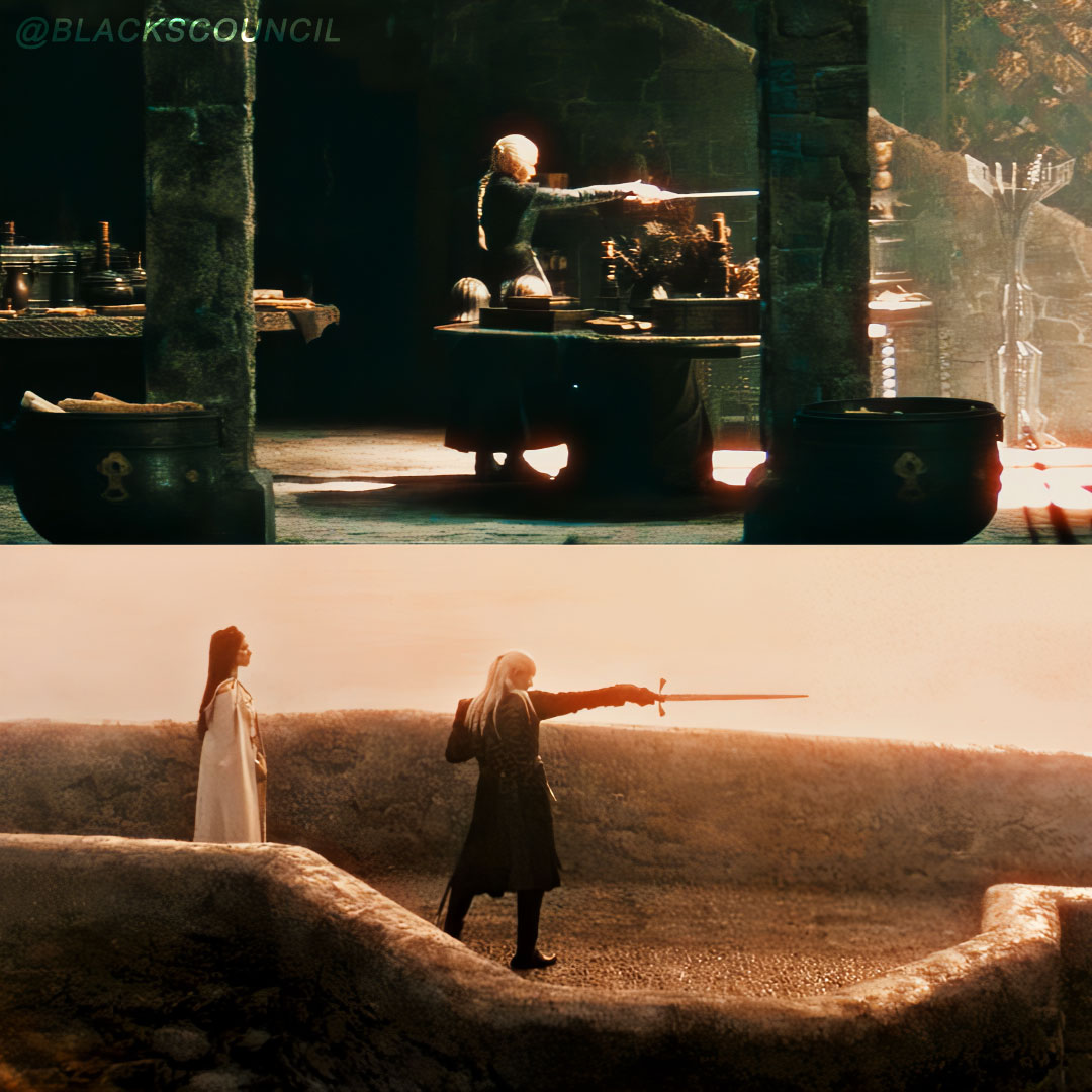 blackscouncil's tweet image. “He was everything I wanted to be. Carefree and dangerous. A man. And i was what he wanted. Cherished by my father, and made my father’s heir. We were halves of a whole.”
— Queen Rhaenyra Targaryen, 02x06