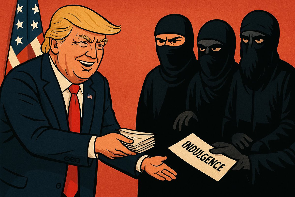 Terror rebranded: America clears #Jabhat_alNusra ’s name,
and #Trump plays pope — granting absolution to killers, one signature at a time.”