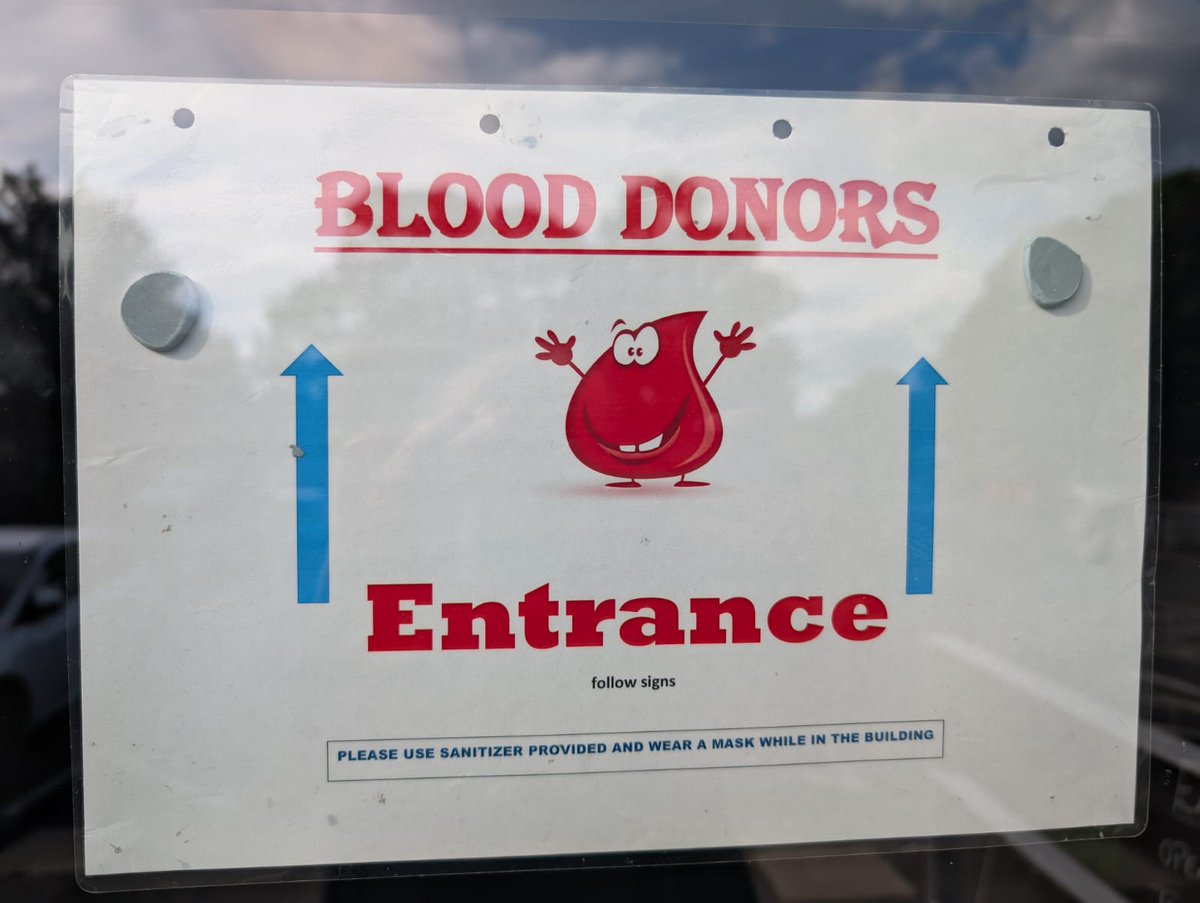 Wow, in and out in 30mins - that's the fastest I've ever been through.

Just shows it really doesn't take long to help!

#DonateIfYouCan #GiveBlood