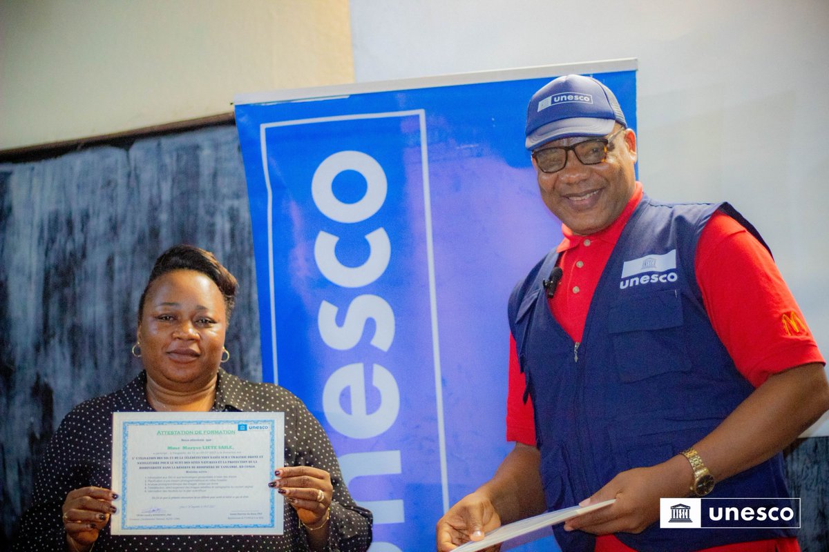 🌍#Yangambi : Une vingtaine d’experts renforcés sur la protection de la #biodiversité et la valorisation des #ressourcesnaturelles en #RDC

✅Du 1er au 4 juillet 2025, l’#UNESCO a organisé à l’#INERA Yangambi une formation en cartographie écosystémique par #drones et Systèmes