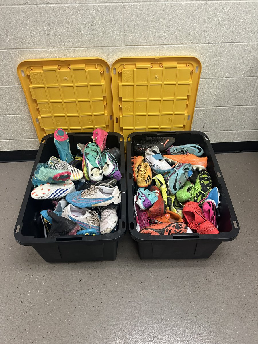 Thank you to all those who brought their used cleats to C3 this year! 

They are getting ready to be sent to Guatemala in a couple weeks! 

#ChristCenteredChampions