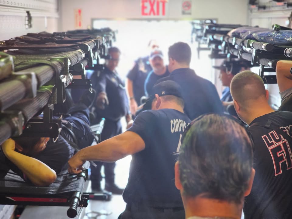 Our #CorpusChristi Firefighters in Central Texas coming together and coordinating with other fire and EMS agencies from across the state to ensure all the equipment and protocols are ready to go for the medical mission. Continued prayers for all affected by this tragedy. #CCFD