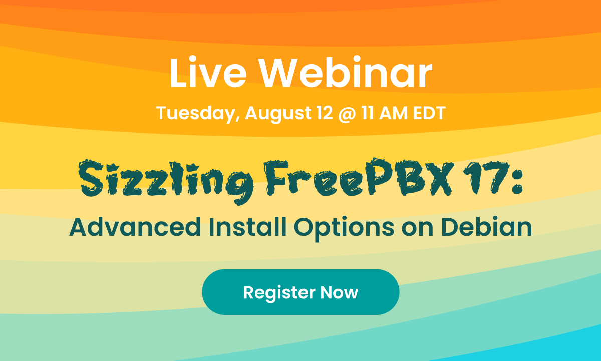 FreePBX's tweet image. NEW DATE!

The Advanced FreePBX 17 installs webinar will now be on August 12th. 

Chris Maj will walk you through real-world methods, security upgrades, and what’s new in the latest release.

Sign up: hubs.ly/Q03w4c140
