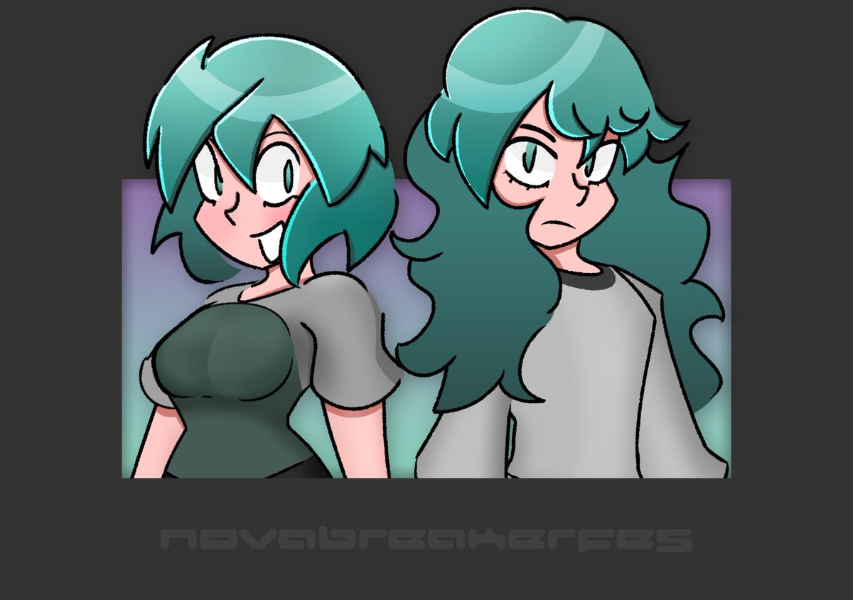 jer_mint's tweet image. Last month marked one year since the release of NOVABREAKER. To celebrate, here’s a special commemorative artwork featuring Aurora and Aelius!