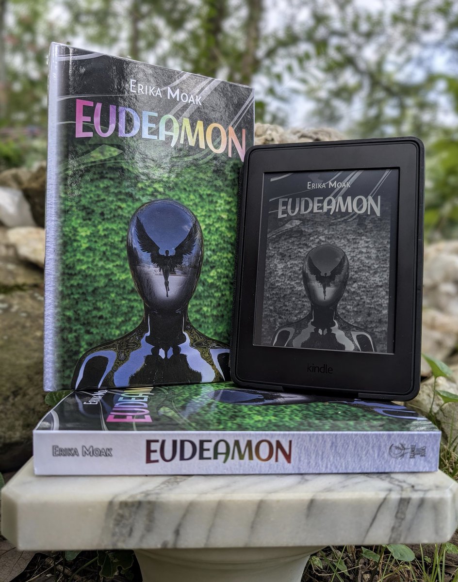 MsEvilDolly's tweet photo. It's here! Eudeamon is coming out on July 11!

It will be available in hardcover, paperback, and ebook. 

You'll be able to get it from Amazon, Ingramspark and a large number of other retailers. Links will be forthcoming (it's still being distributed so not all links are active). https://t.co/jliWgqXsta