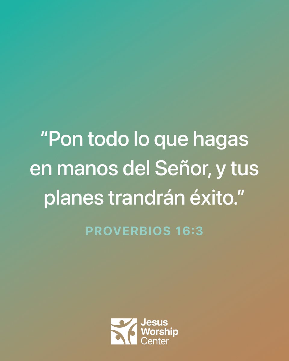 Si confías tus planes y proyectos al Señor,  Él te ayudará a llevarlos a cabo con éxito.💭✨

Tómate un momento para meditar en esta palabra… y si te animó, compártela con alguien hoy 💬❤️.
.
.
#proverbios 16:3
#versiculosemanal