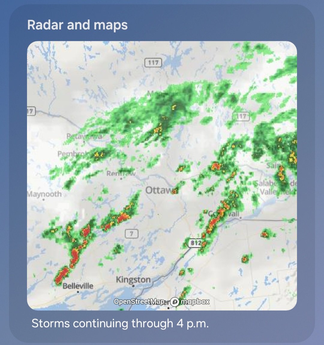 Thunderstorm started at 8:30 am today going strong. Constant rain, heavy rain, heavy booming (rattling booms), and more heavy rain. Constant on-off thunderstorms.⛈️

Light flickered a few times at one point from these roaming storms. Just rain at that point.🌧