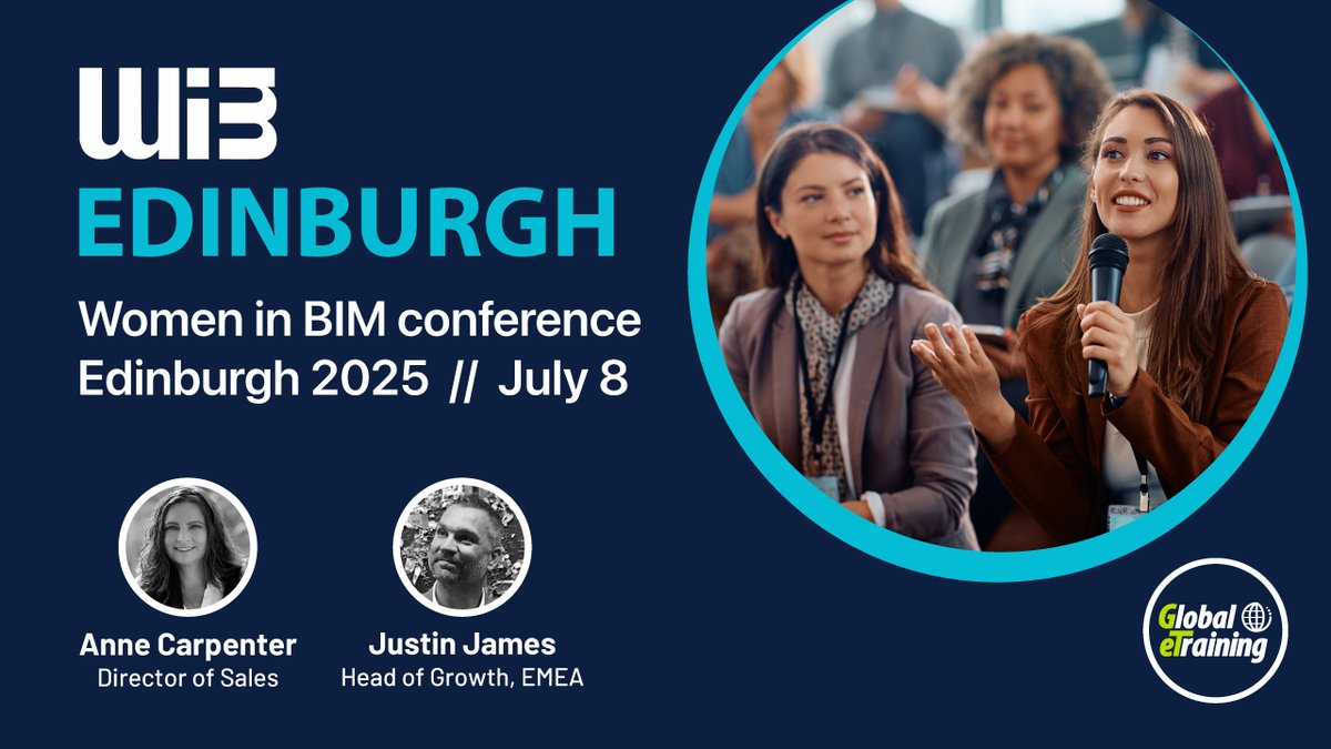Global eTraining (@globaletraining) on Twitter photo We're attending #WIBConfEdinburgh hosted by our longtime partners, <a href="/WomeninBIM/">Women in BIM</a>!
Catch Anne Carpenter & Justin James from Global eTraining — sharing insights on training, tech adoption and team productivity.
Don’t miss our limited-time event pricing → globaletraining.ca/wib-edinburgh-… We're attending #WIBConfEdinburgh hosted by our longtime partners, <a href="/WomeninBIM/">Women in BIM</a>!
Catch Anne Carpenter & Justin James from Global eTraining — sharing insights on training, tech adoption and team productivity.
Don’t miss our limited-time event pricing → globaletraining.ca/wib-edinburgh-…