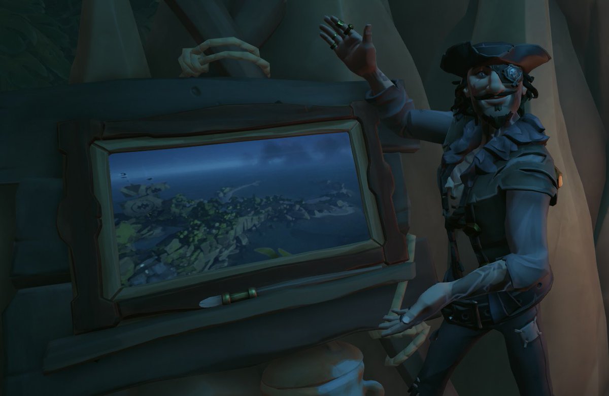 Padox08SoT's tweet image. Painted it myself this morning.
Title: Piracy, Not Plagiarism
Theme: Landmarks
#SoTShot
@SeaOfThieves
#BeMorePirate