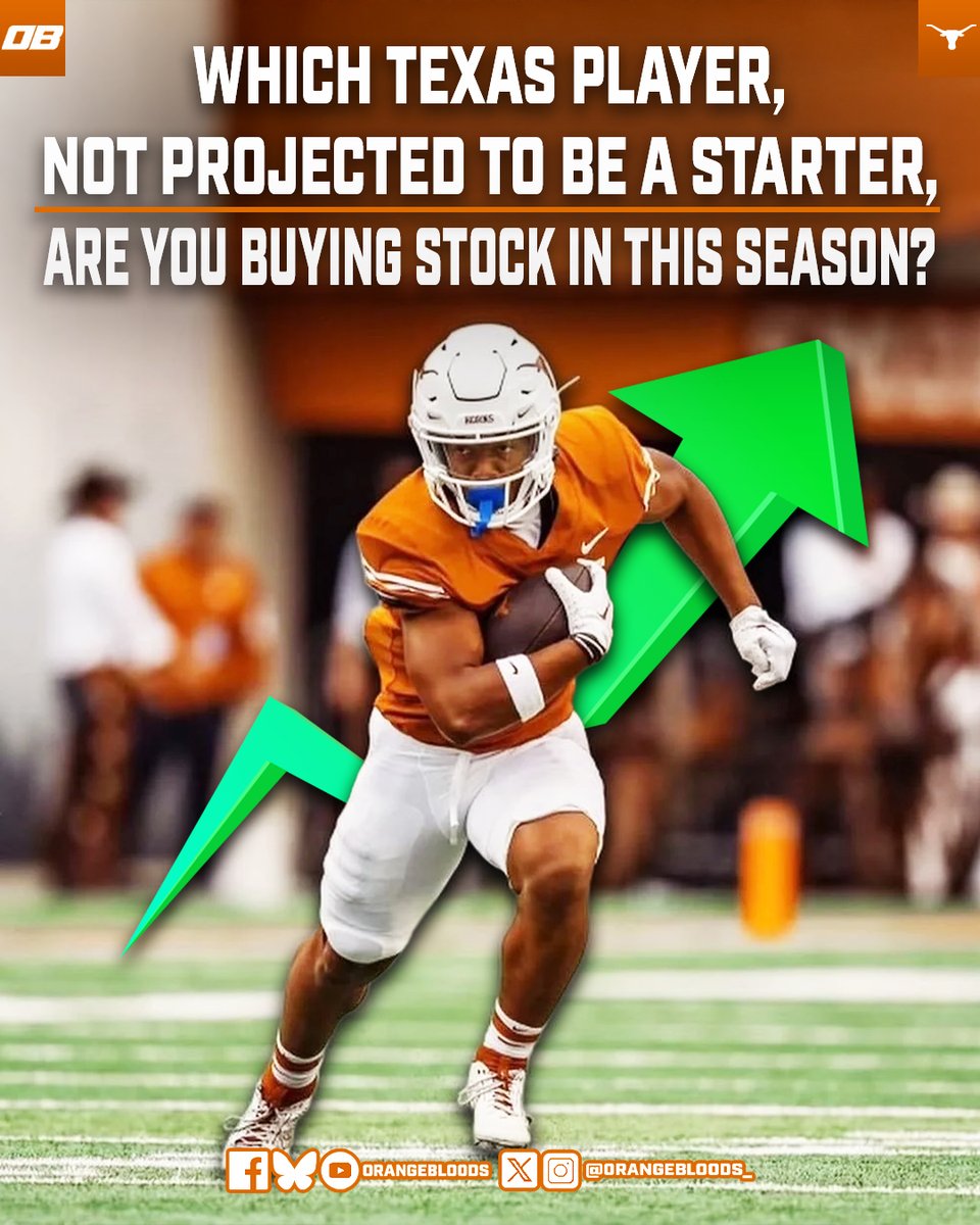 Orangebloods.com (@orangebloods_) on Twitter photo Which Non-Starter or Under the Radar Texas Player are You Buying Stock in This Season?
"Christian Clark. He might be the best running back on the team." - <a href="/AnwarRichardson/">Anwar Richardson</a> 👀👀👀 Which Non-Starter or Under the Radar Texas Player are You Buying Stock in This Season?
"Christian Clark. He might be the best running back on the team." - <a href="/AnwarRichardson/">Anwar Richardson</a> 👀👀👀
