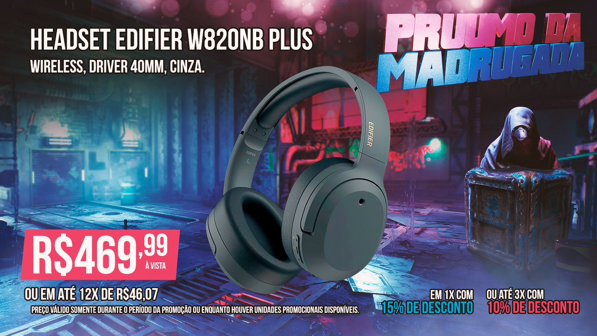Curta áudio potente e sem fios com o Headset Gamer Edifier W820NB Plus!

Com drivers de 40mm, conexão wireless e design confortável, ele entrega som imersivo e liberdade total pra jogar, ouvir música ou trabalhar com qualidade.

Confira ▶ bit.ly/4kjA0vz