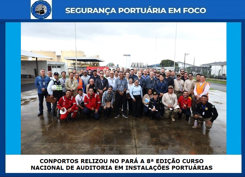 SEGPORTEMFOCO's tweet image. CONPORTOS RELIZOU NO PARÁ A 8ª EDIÇÃO CURSO NACIONAL DE AUDITORIA EM INSTALAÇÕES PORTUÁRIAS
O curso coordenado pela Diretoria de Ensino da Academia Nacional de Polícia da PF, contou com apoio da Companhia Docas do Pará.
#Conportos #Isps #IspsCode 

Link:
segurancaportuariaemfoco.com.br/2025/07/conpor…