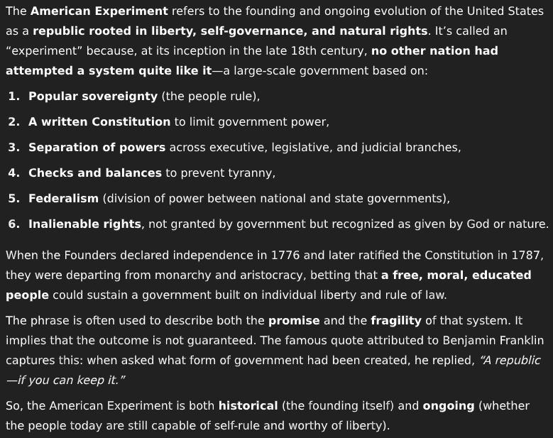 DukeDallasDad's tweet image. Are you all aware that this is an experiment?

I wouldn't say it's failed until/unless we completely crumble.

However, it's necessary that we evolve.

State of the Union:
1. rigged
2. $37 trillion in debt
3. smh
4. rofl
5. nope
6. terms and conditions apply