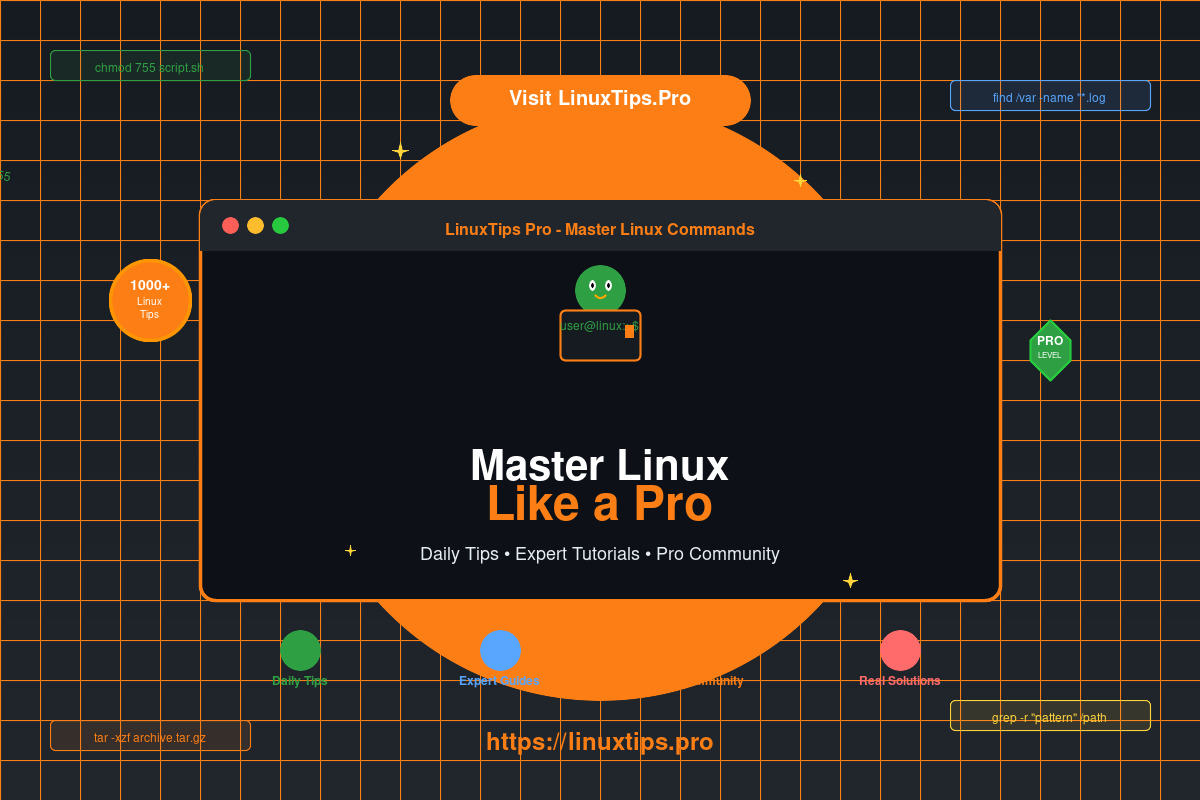 LinuxtipsPro's tweet image. 🐧 Ready to master Linux like a pro?
LinuxTips Pro is:
✅ Daily Linux commands & tips
✅ Real-world troubleshooting
Level up your Linux skills today! 👇
🔗 linuxtips.pro
#Linux #SystemAdmin #DevOps #TechSkills #LinuxTips #OpenSource #CommandLine #TechCommunity