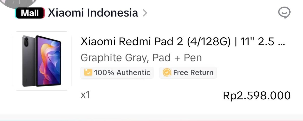 reivewiz's tweet photo. @mrklsyfm aku ada kelebihan tp hrs sama redmi pad 2 nya, 2.6😔 https://t.co/C4eM00NE4o