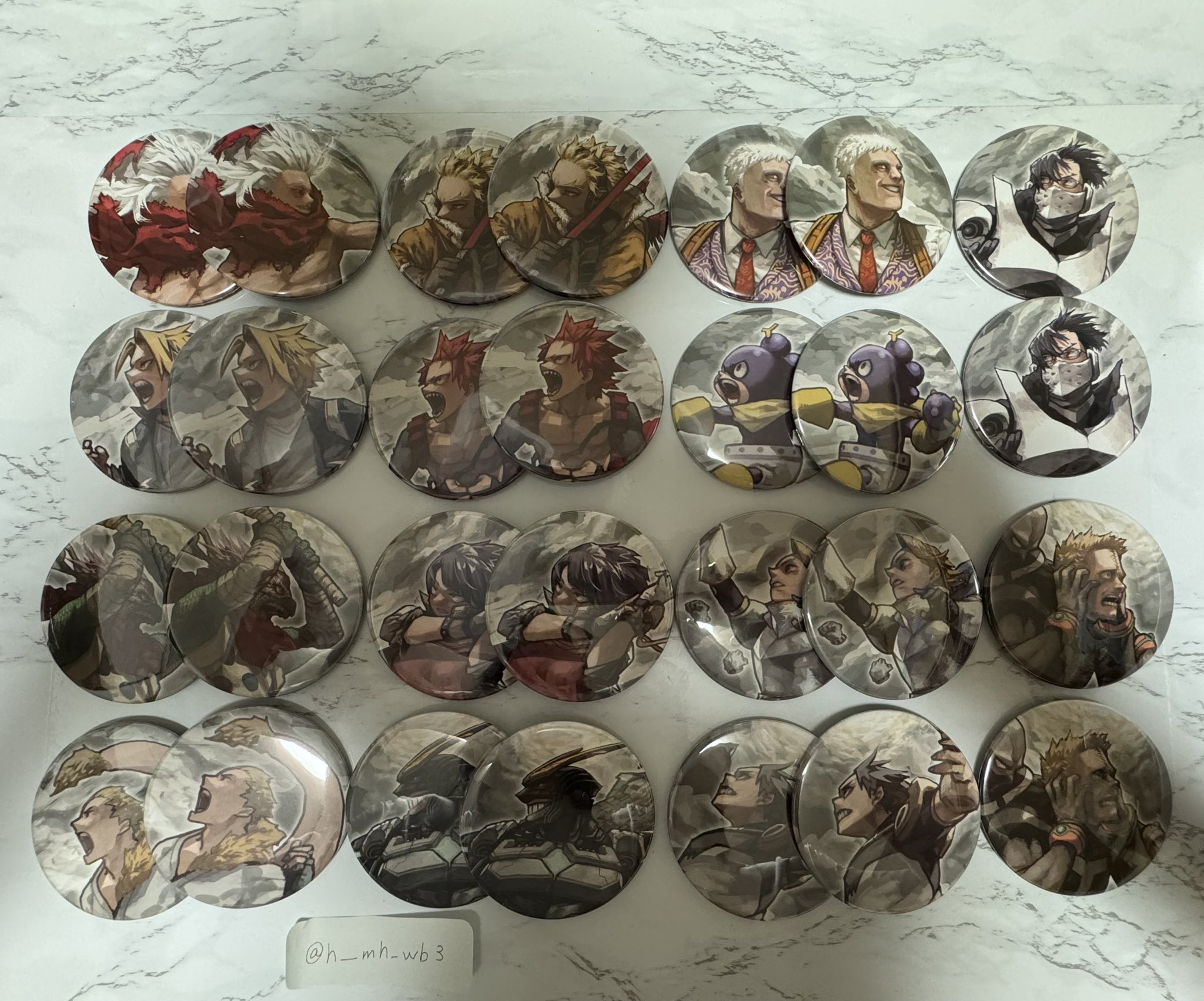 ヒロアカ　原画展　コレクション缶バッジ SUPREME 全種　コンプリートセット 僕のヒーローアカデミア 原画展 コレクション缶バッジ SUPREME