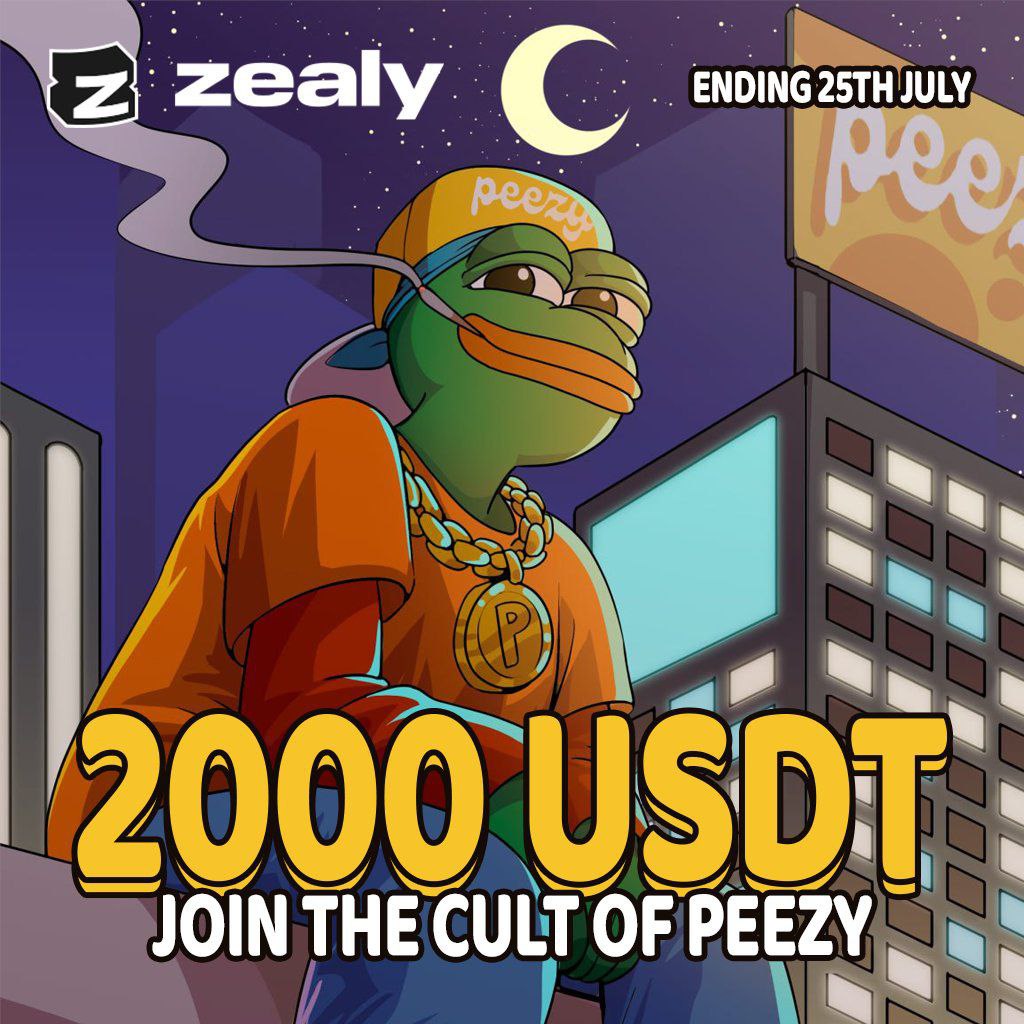 🔰Introducing our new zealy "🐸 Join The Cult of Peezy" campaign

✅ Link: zealy.io/cw/peezy/invit…

📱Join Zealy 
📲 Complete All Task
📲 Done