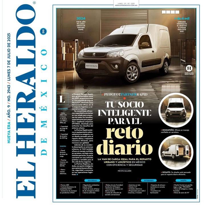 #LosExpertosOpinan en el periódico <a href="/heraldodemexico/">El Heraldo de México</a> sobre <a href="/PeugeotMex/">Peugeot México</a> Partner Rapid