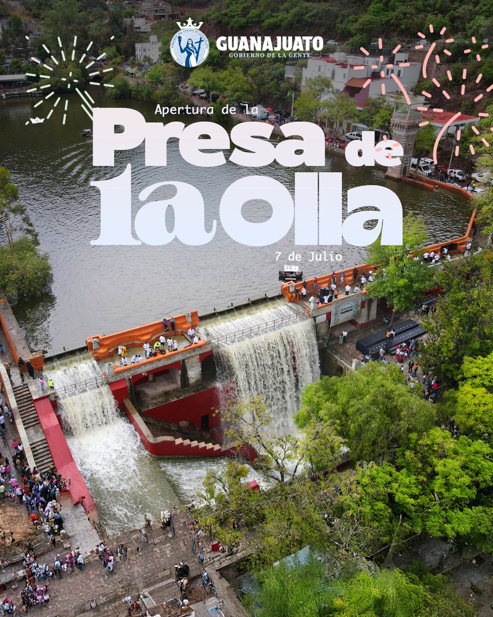 Es hoy, es hoy! 🥰🤩Celebremos con orgullo nuestras tradiciones, como cada primer lunes de julio, este día abre sus compuertas la Presa la Olla.

Esta festividad es parte del Patrimonio Cultural Intangible del estado de #Guanajuato. 🌧️💦