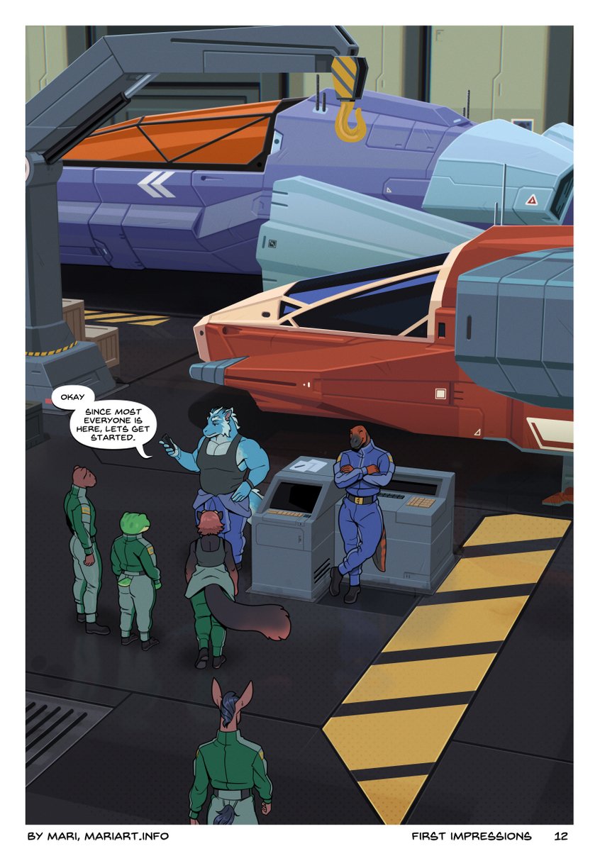 First Impressions Pg 12! Working on Pg 27 at the moment over on Patreon. NSFW comic with m/m scenes. 
This was a fun page to work on.