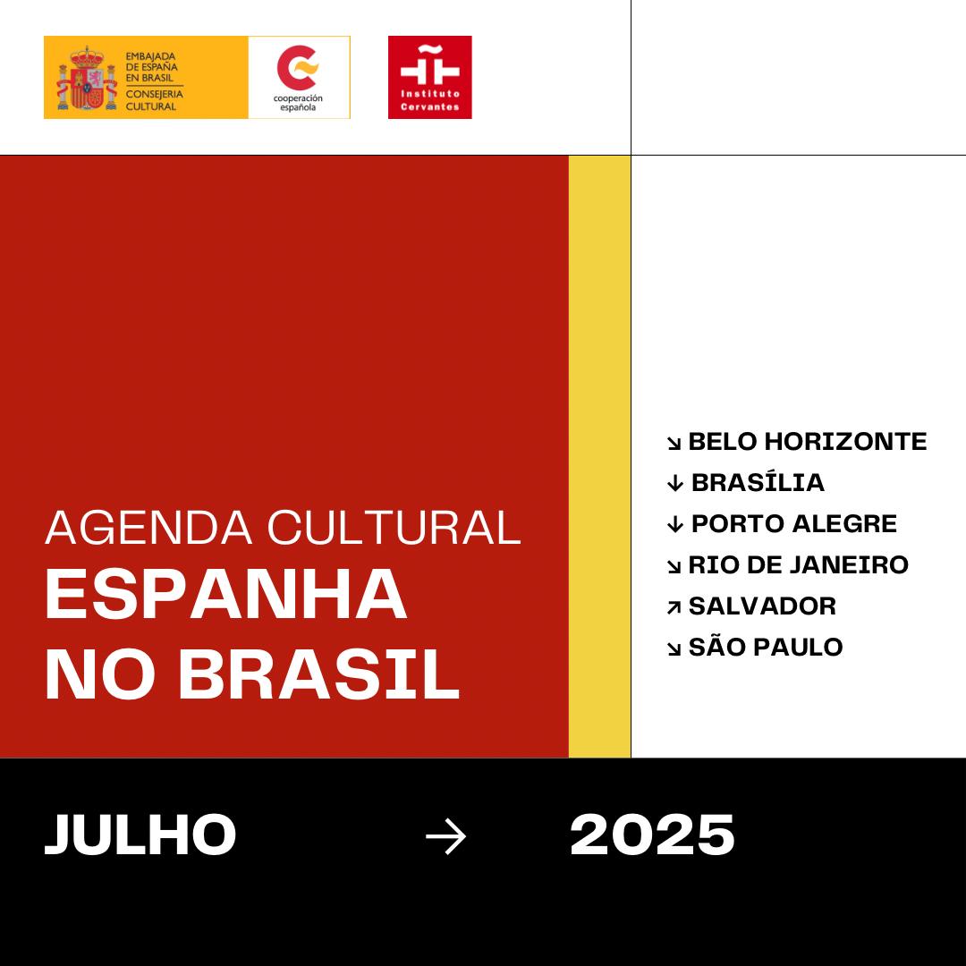EmbEspBrasil's tweet image. Atividades e eventos da #Espanha na sua cidade: #agendacultural de #julho
🇪🇦🤝🇧🇷
Para mais informações
👇
exteriores.gob.es/Embajadas/bras…

@AECID_es @IC_Brasilia @IC_Curitiba @IC_Salvador @ICBeloHorizonte @ICPortoAlegre @ICRecife @CervantesRio @InstCervantesSP