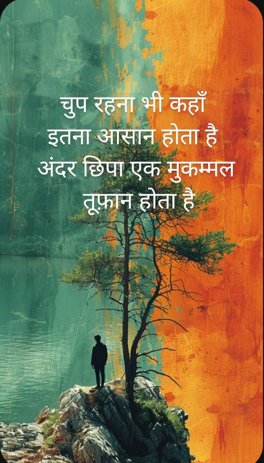 NeelamWrites's tweet photo. ना अपने पास हूँ
ना तेरे साथ हूँ...

बहुत दिनों से मैं 
यूँ ही उदास हूँ...

#अज्ञात https://t.co/Qexo8e6nRs