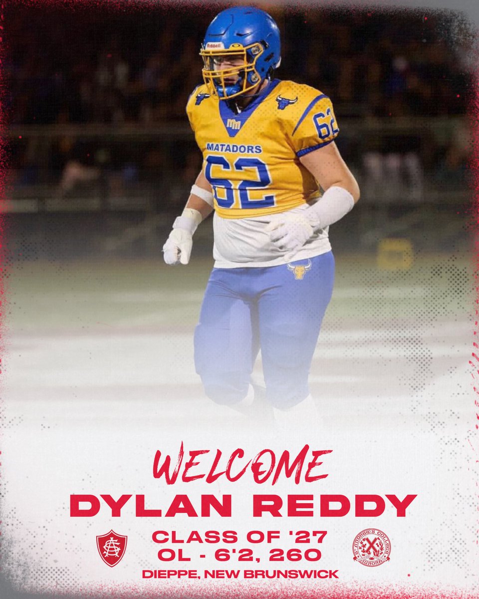 We are excited to welcome Class of ‘27, 6’2, 260 lbs OL Dylan Reddy to the SAC Football Family!  
Let’s work! ❌
#team126 
#bilaidir 
<a href="/dylan_reddy62/">dylan</a>