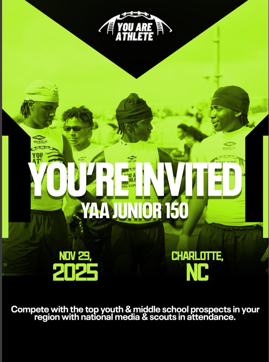 Thank you for the invite 🙏🏽 <a href="/youareathlete/">You Are Athlete</a> <a href="/coachMc_OB/">Coach J. McGill</a> <a href="/SCarolinaFBU/">South Carolina FBU</a>