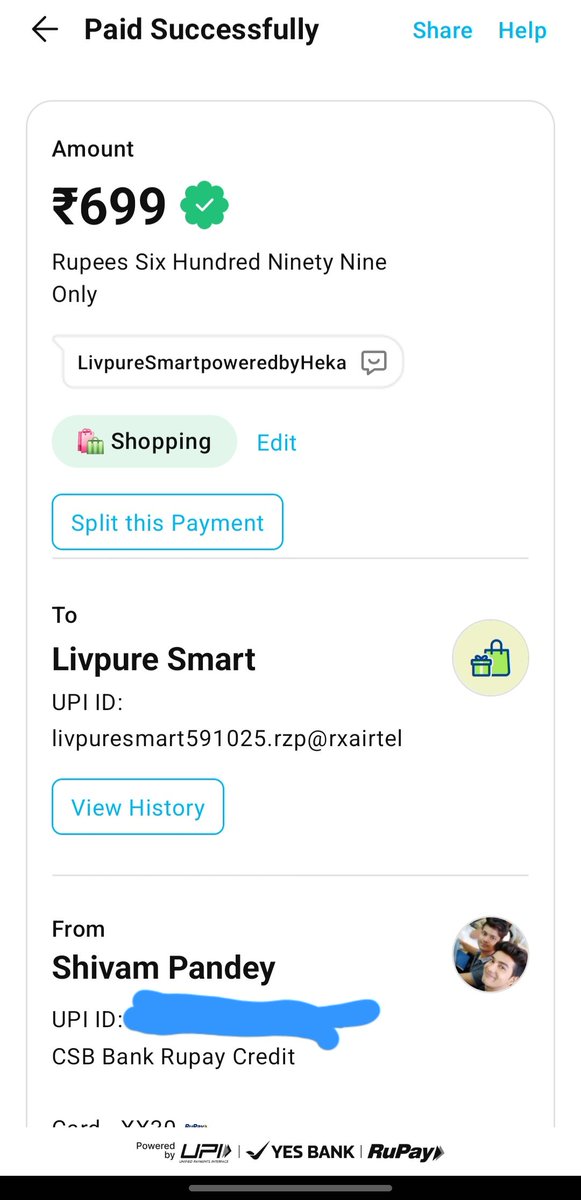 shivampandayy's tweet photo. @LivpureSmart @Livpure_India Worst service experience ever! It's been more than a month and still remaining refund is pending for my Rental RO. Your team keeps delaying with no proper response. This is unacceptable! https://t.co/DHCb73XZ3L