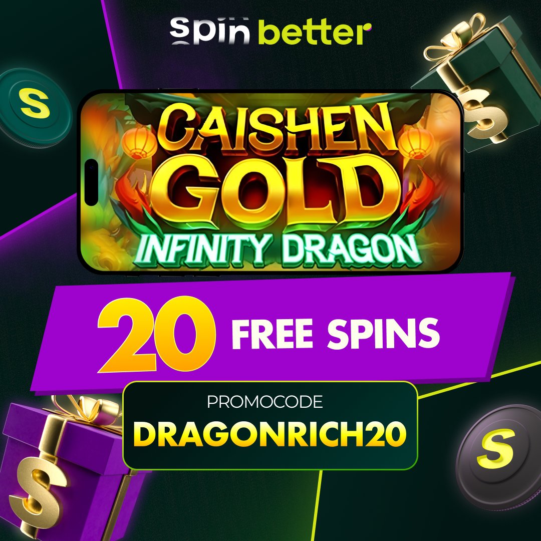 🎰 Want more free spins? Grab the promo code DRAGONRICH20 — it gives you 20 free spins in Caishen Gold: Infinity Dragon!
 
 ⚠️ Conditions: at least 2 deposits, no active bonuses
 🎯 Wagering: x35
 📅 Valid: from July 7 to July 9

Don’t miss out — activate it and play!
Click