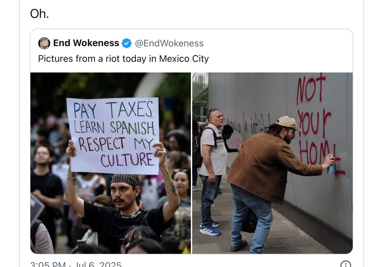 .Pretty ironic, isn’t it? Who knows where this is. Mexico City.