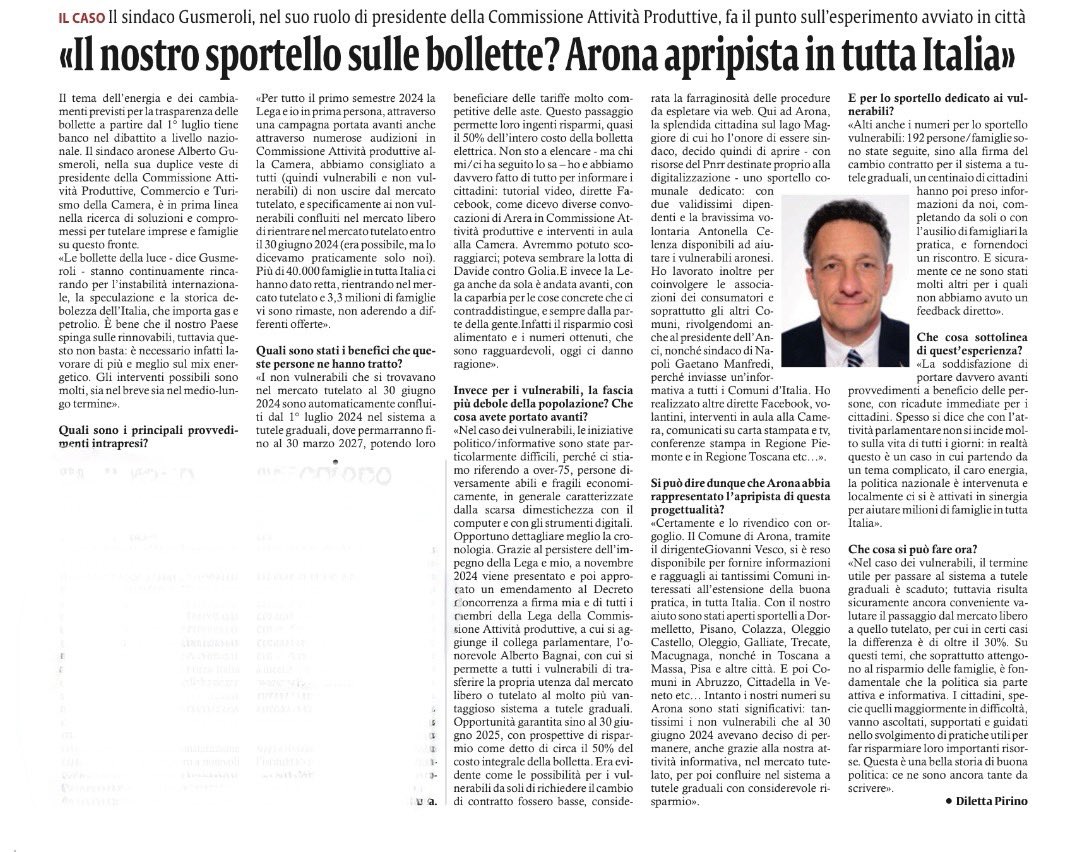 ALBERTO GUSMEROLI (@a_gusmeroli) on Twitter photo Un anno e mezzo di lotta della <a href="/LegaSalvini/">Lega - Salvini Premier</a> contro il caro bollette, interviste, video tutorial, convocazioni di Arera in commissione, un emendamento per aiutare i vulnerabili a risparmiare sulla luce e molto altro. In un intervista sempre dalla parte della gente! <a href="/AlbertoBagnai/">Alberto Bagnai</a> Un anno e mezzo di lotta della <a href="/LegaSalvini/">Lega - Salvini Premier</a> contro il caro bollette, interviste, video tutorial, convocazioni di Arera in commissione, un emendamento per aiutare i vulnerabili a risparmiare sulla luce e molto altro. In un intervista sempre dalla parte della gente! <a href="/AlbertoBagnai/">Alberto Bagnai</a>