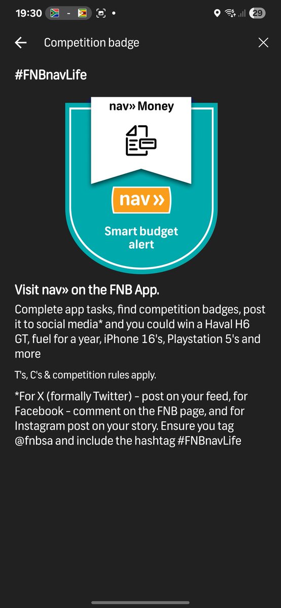 jadedewet's tweet photo. @FNBSA #FNBnavLife https://t.co/t3NnYeThS9