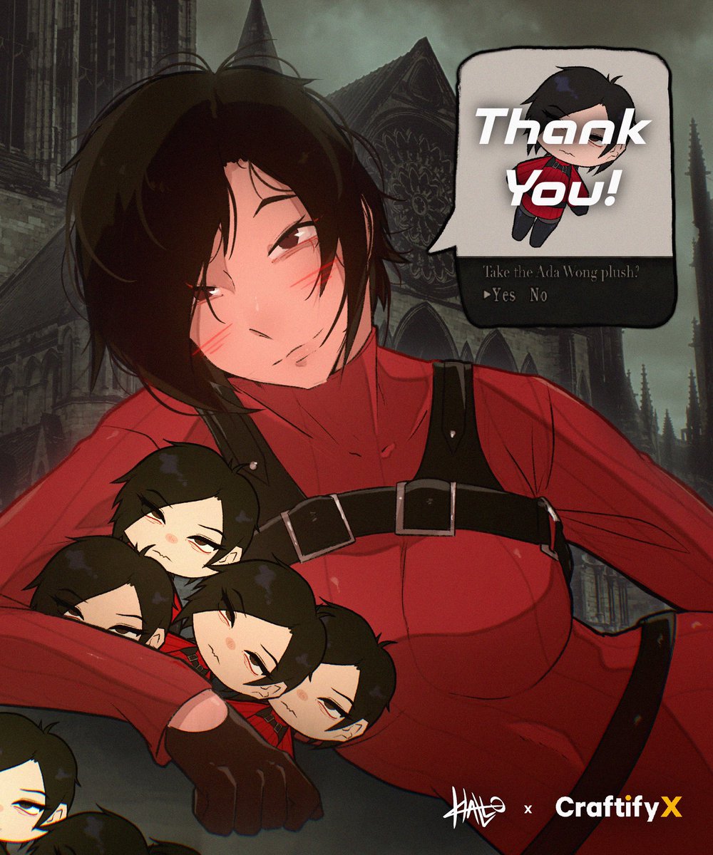 A big thank you post for everyone who pre ordered the Ada Wong plush and CraftifyX with the support! ♥️