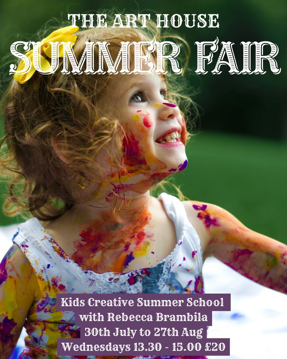 ArtHouseSheff's tweet photo. Kids Creative Summer School - art classes for Primary School aged children!

5 Wednesday sessions 30th July to 27th August lasting 1.5 hours (13.30-15.00) £20 each.

https://t.co/wGoCMar3kw https://t.co/QGEf5o8Ai8