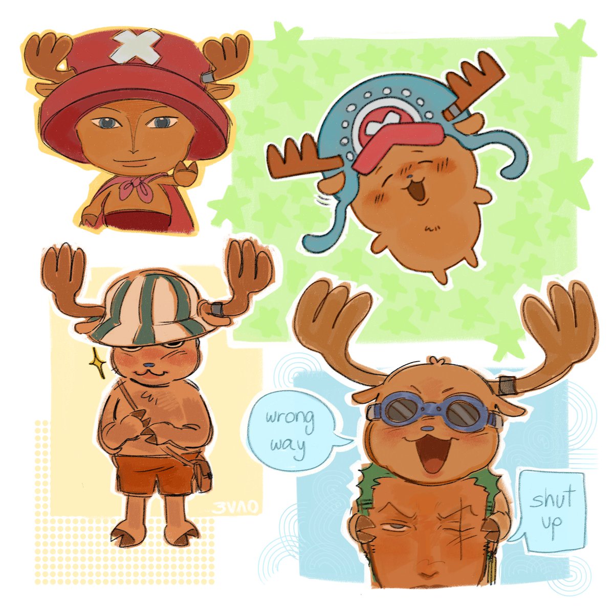 #ONEPIECE chopper doodles