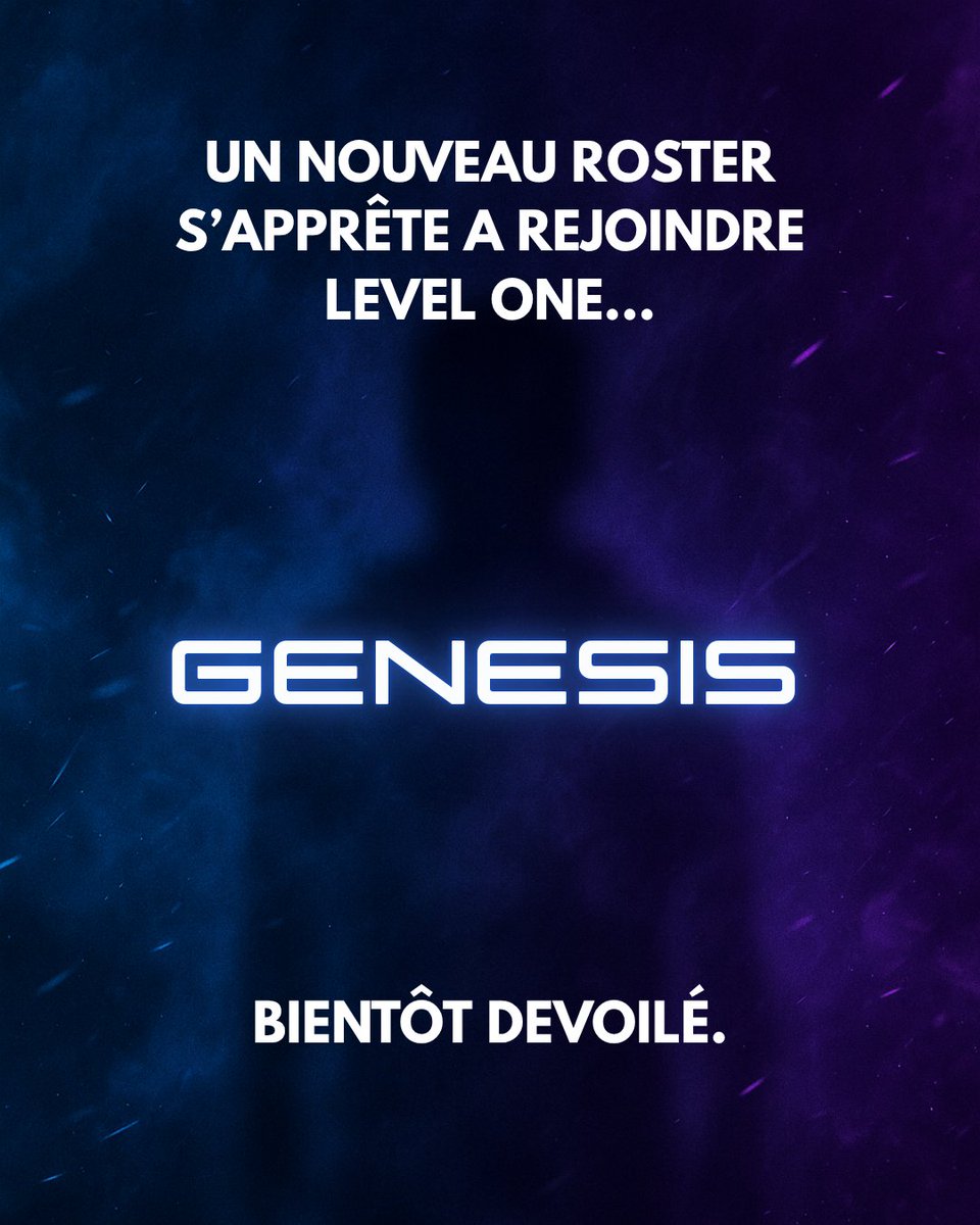 👀 UN NOUVEAU ROSTER SE PRÉPARE…

L'histoire Level One s'écrit aussi avec la relève.
 Level One Genesis, notre second roster, à déjà fait ses débuts en Elite 5.
Rendez-vous demain pour découvrir les joueurs.
#Genesis #NextGen #L1WIN