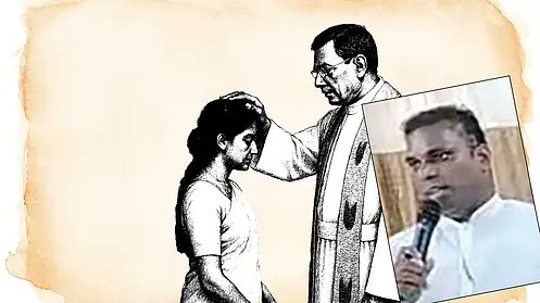 🚨 Kerala: A Pastor arrested by Kanyakumari Police for luring a married woman into sexual relations, claiming it would “cure her illness.”

“Your husband’s semen is poisonous,” he told her.

🤫 Same media that targets Hindu saints stays silent now.

📢 Yet another reason why