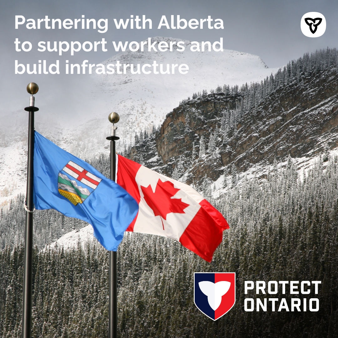 In the face of U.S. tariffs and economic uncertainty, Ontario is working with Alberta to build new pipelines, rail lines and other energy and trade infrastructure.

Learn our plan to build a more competitive, more resilient and more self-reliant economy: news.ontario.ca/en/release/100…